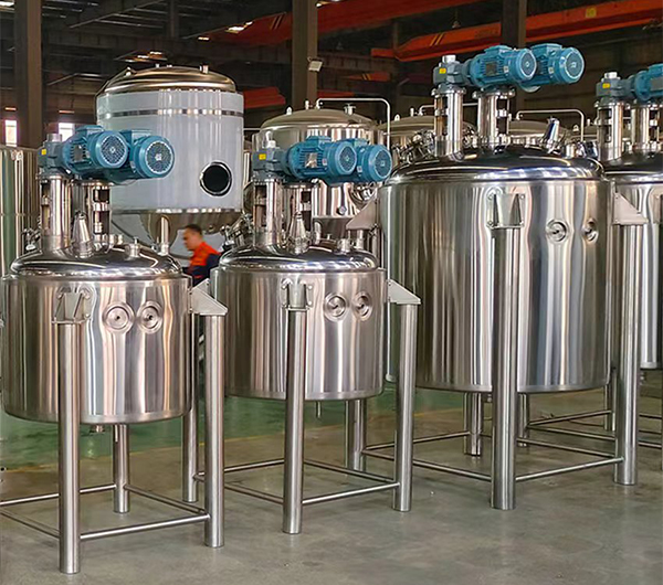 SUS304 SS316 Food grade standard stainless steel mixing container Stainless steel storage tank mixing equipment